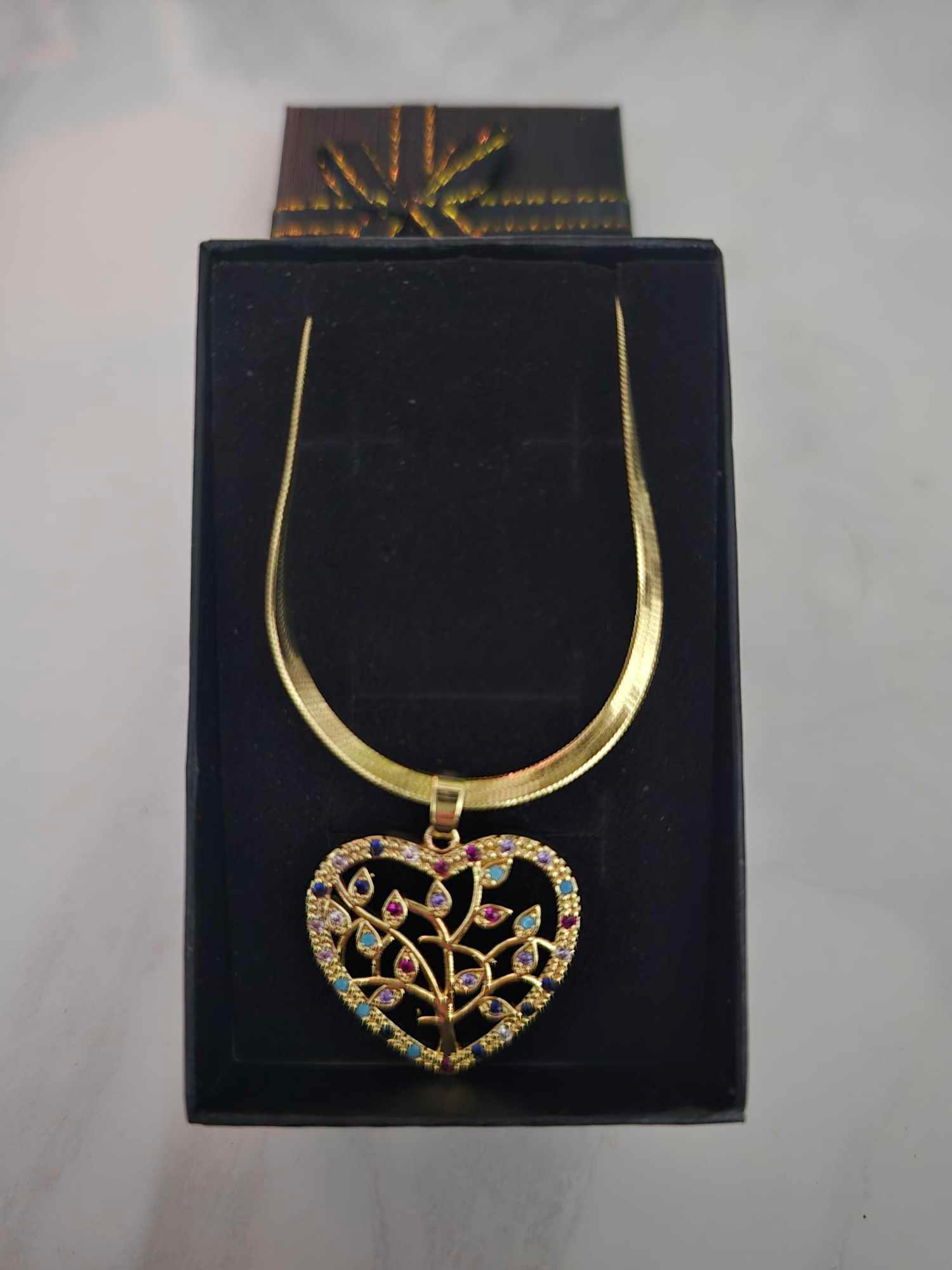 The Golden Heart Family Tree Necklace