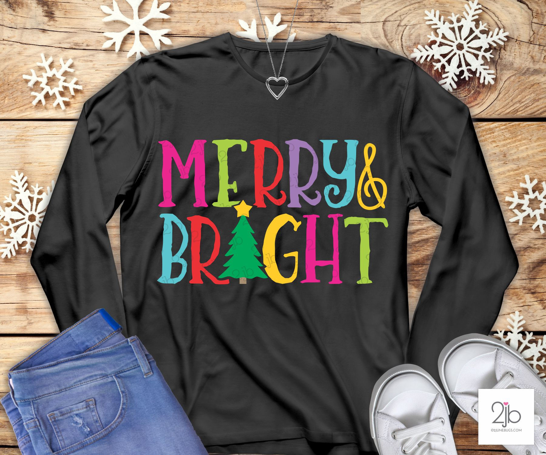 Merry & Bright SVG Cut File