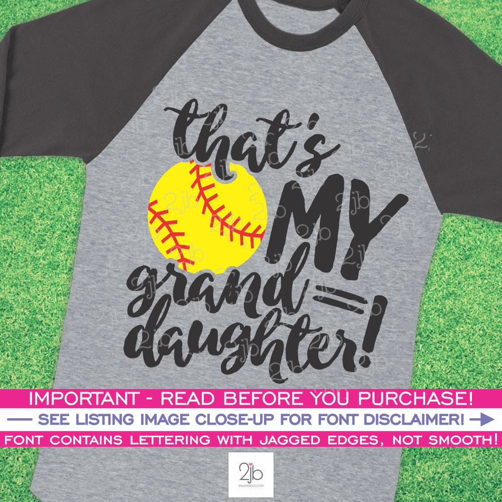 That's My Granddaughter Softball SVG