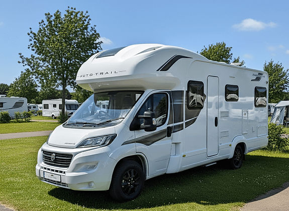 Auto-trail C72 family motorhome on a campsite.