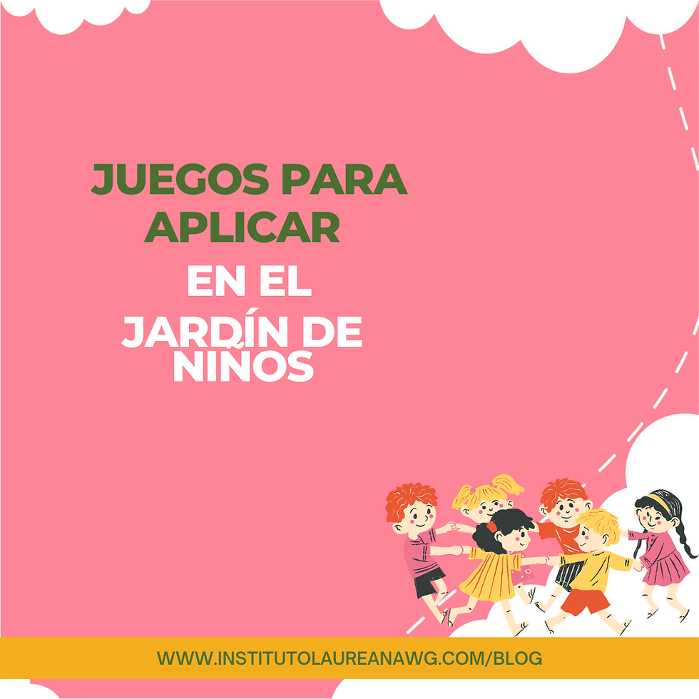 5 Juegos para realizar en el jardín de niños