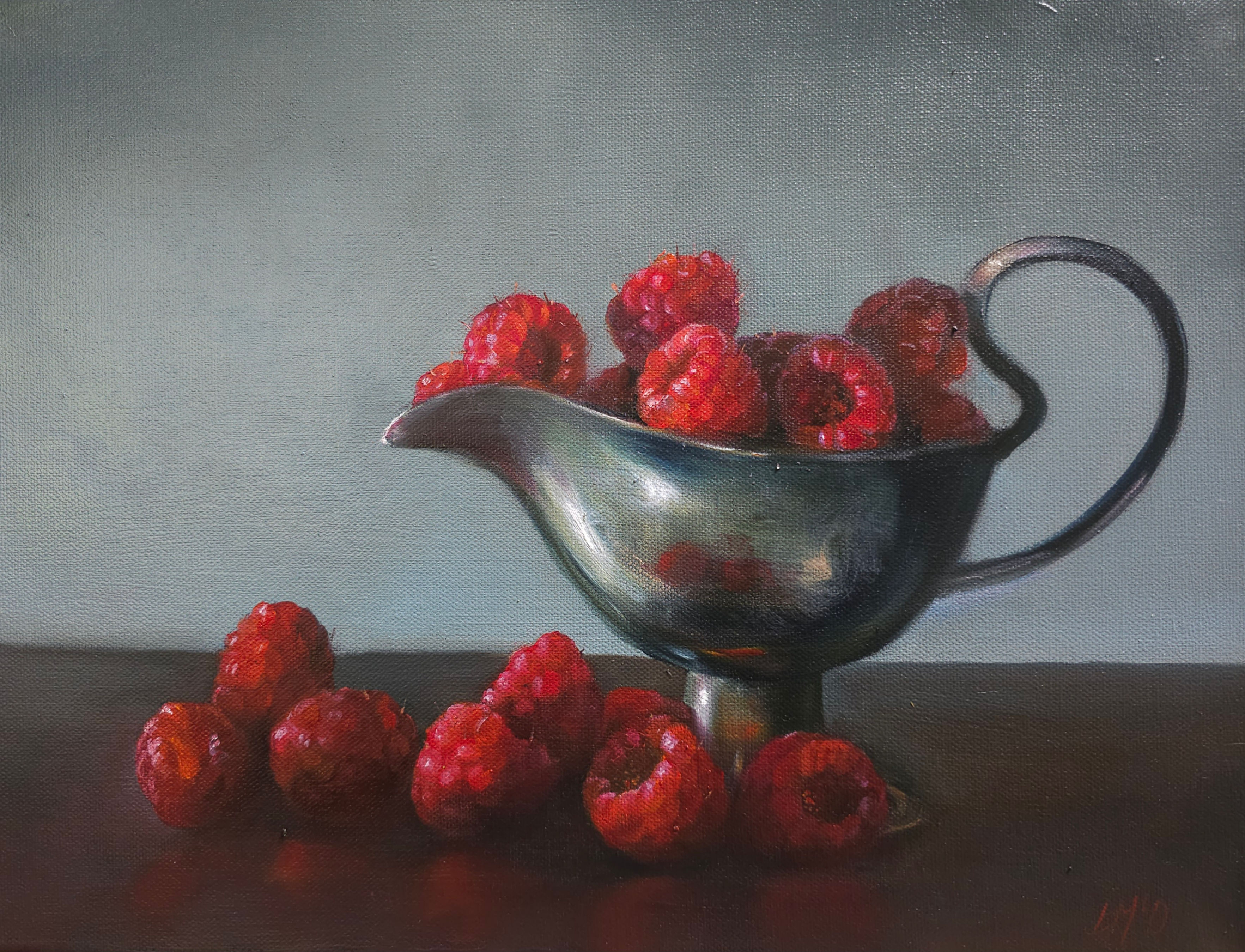 Raspberry Boat (oil on 30x40cm canvas)