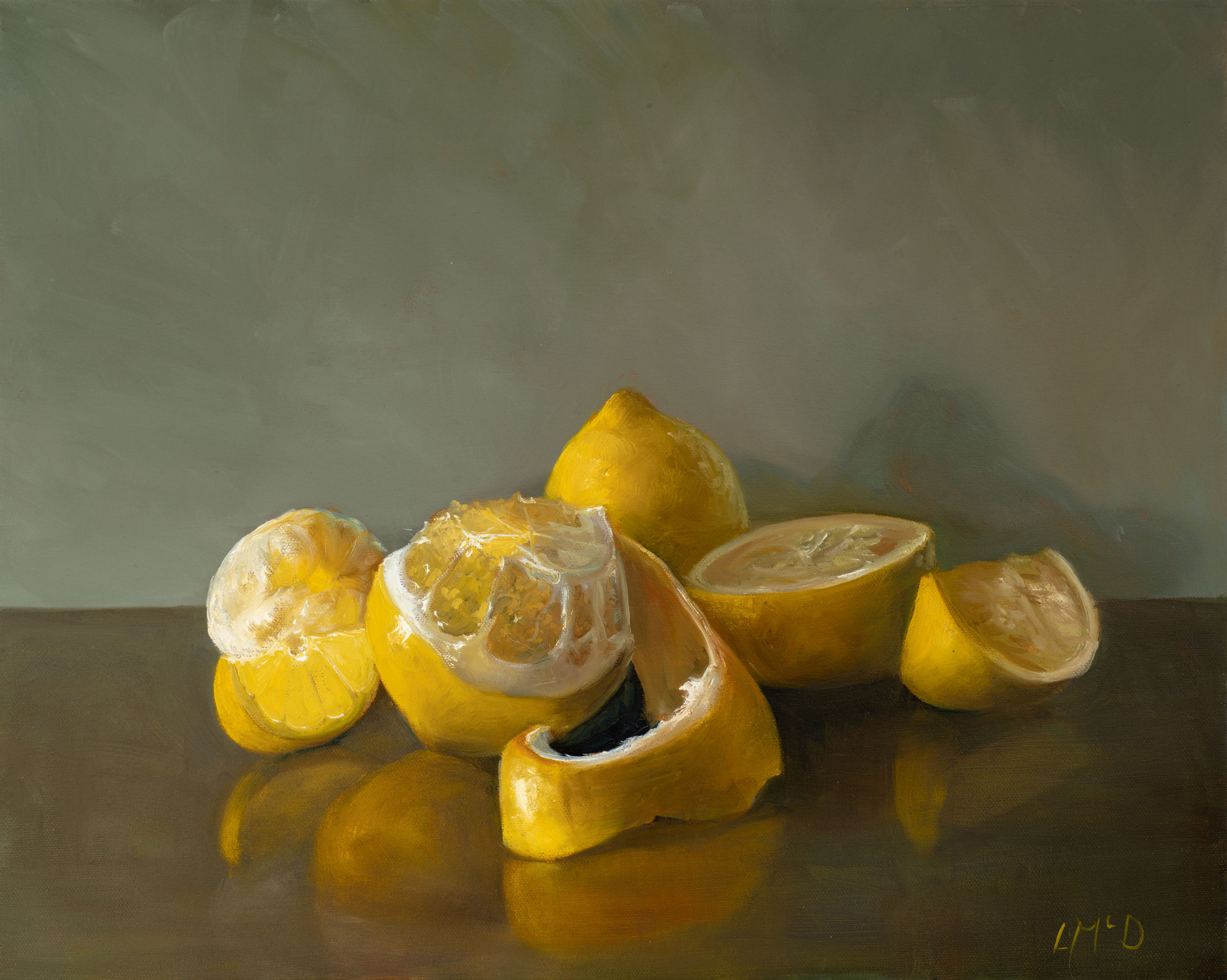 Pealed Lemons, limited edition print 40x50cm