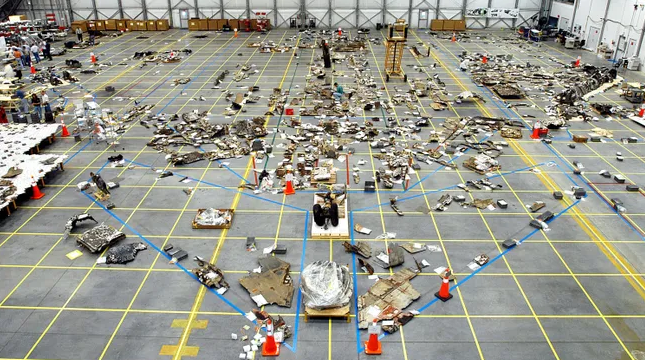 Courtesy NASA Columbia Wreckage