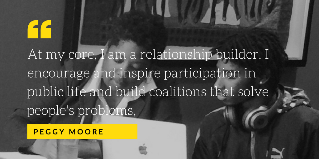 At my core with student blue