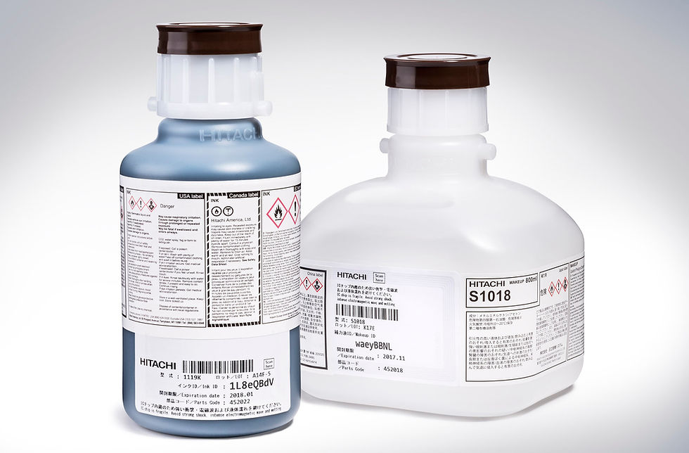 Hitachi Inkjet Printer Ink Solvent Consumables