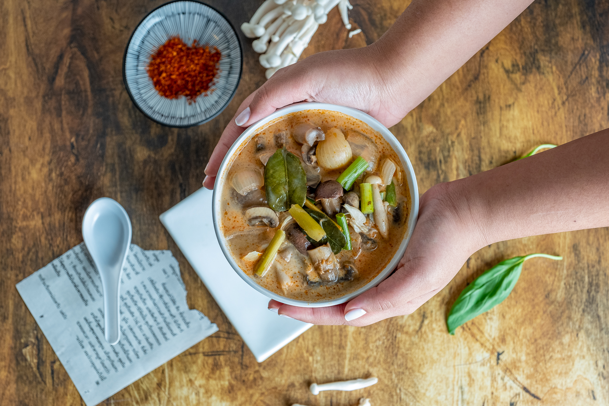 Arranged Food and Objects