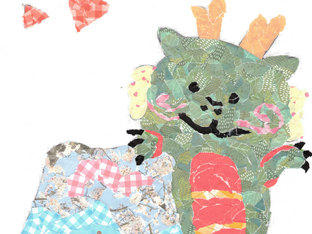 年賀状作品「竜」が佳作を受賞しました!