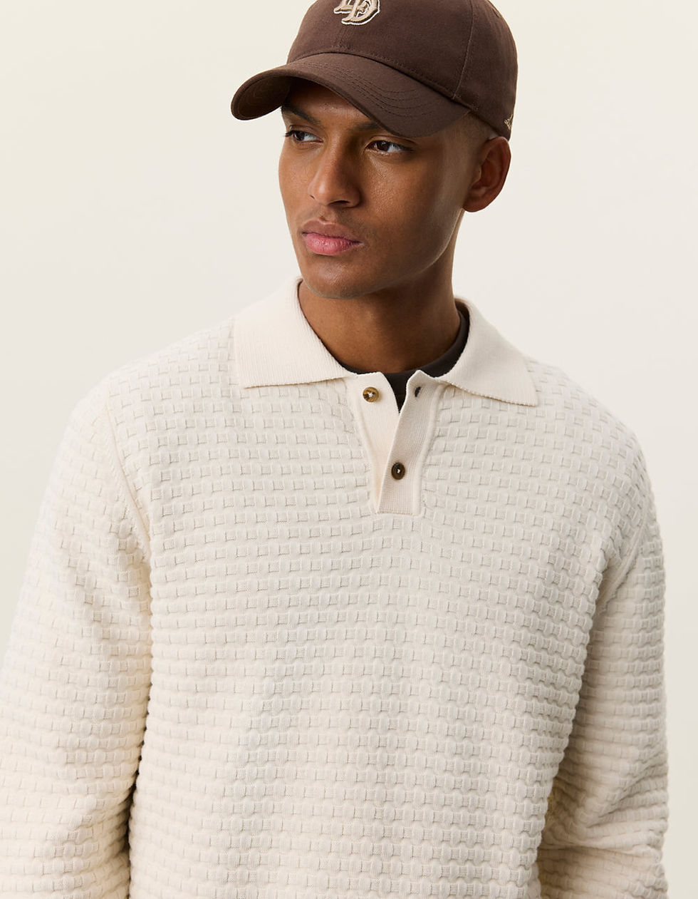 Thumbnail: Weave Knitted LS Polo