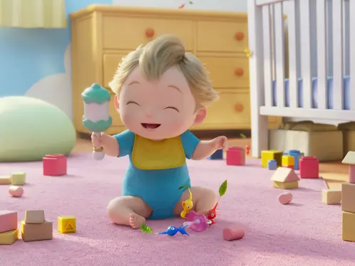 Pacifier Decor Pikmin based on "Close To You" added to Pikmin Bloom