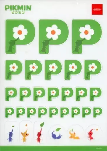 Nintendo Store Pikmin P Logo Stickers