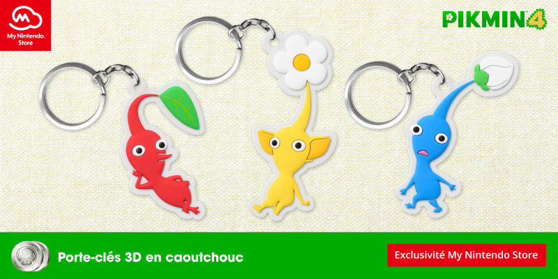 My Nintendo France Pikmin Keychains