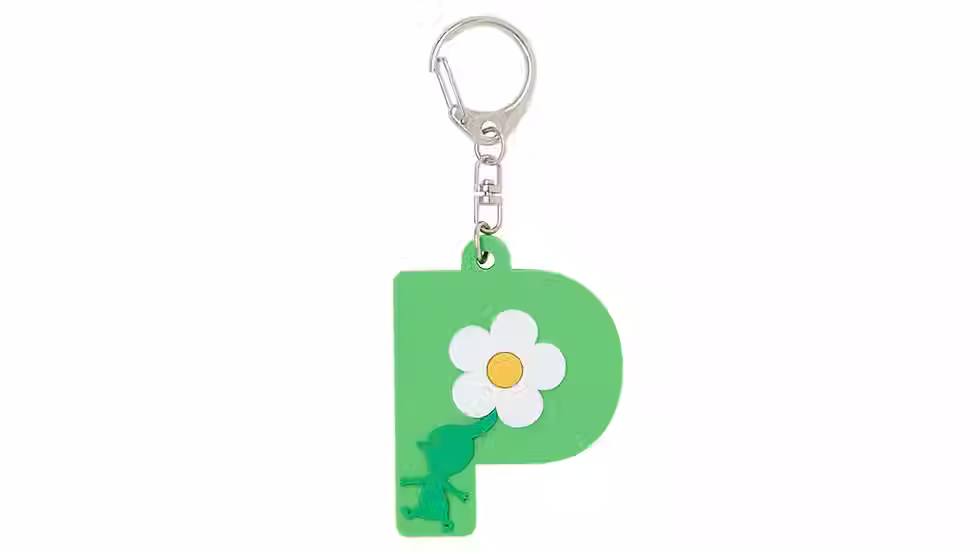 Nintendo Store Pikmin P Logo Keychain