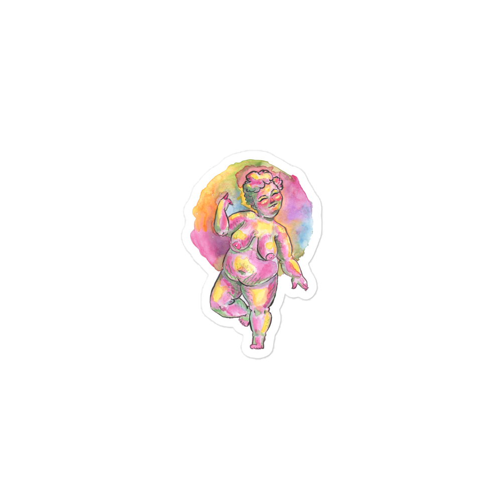 Rainbow Nude 2 Stickers