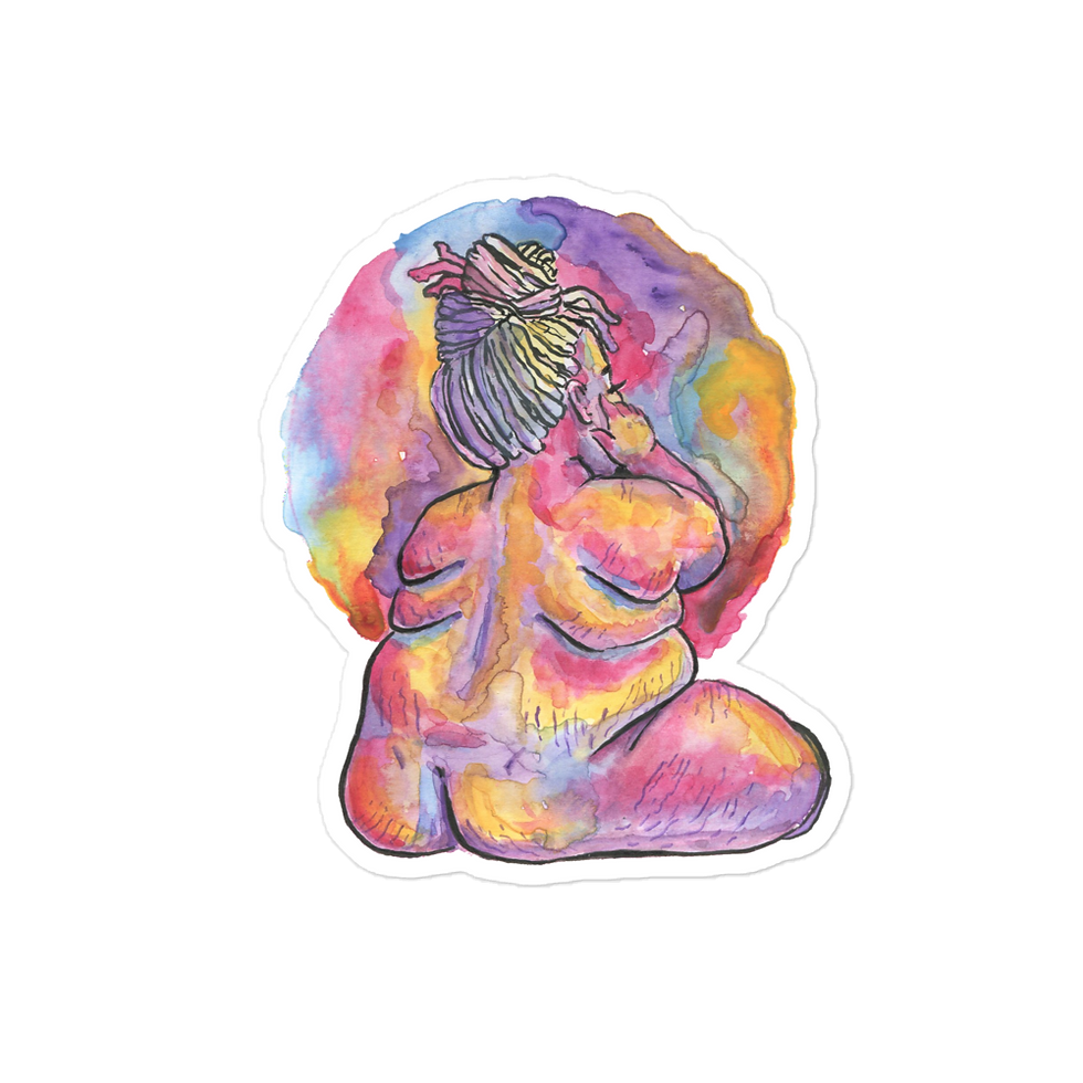 Thumbnail: Rainbow Nude 3 Stickers