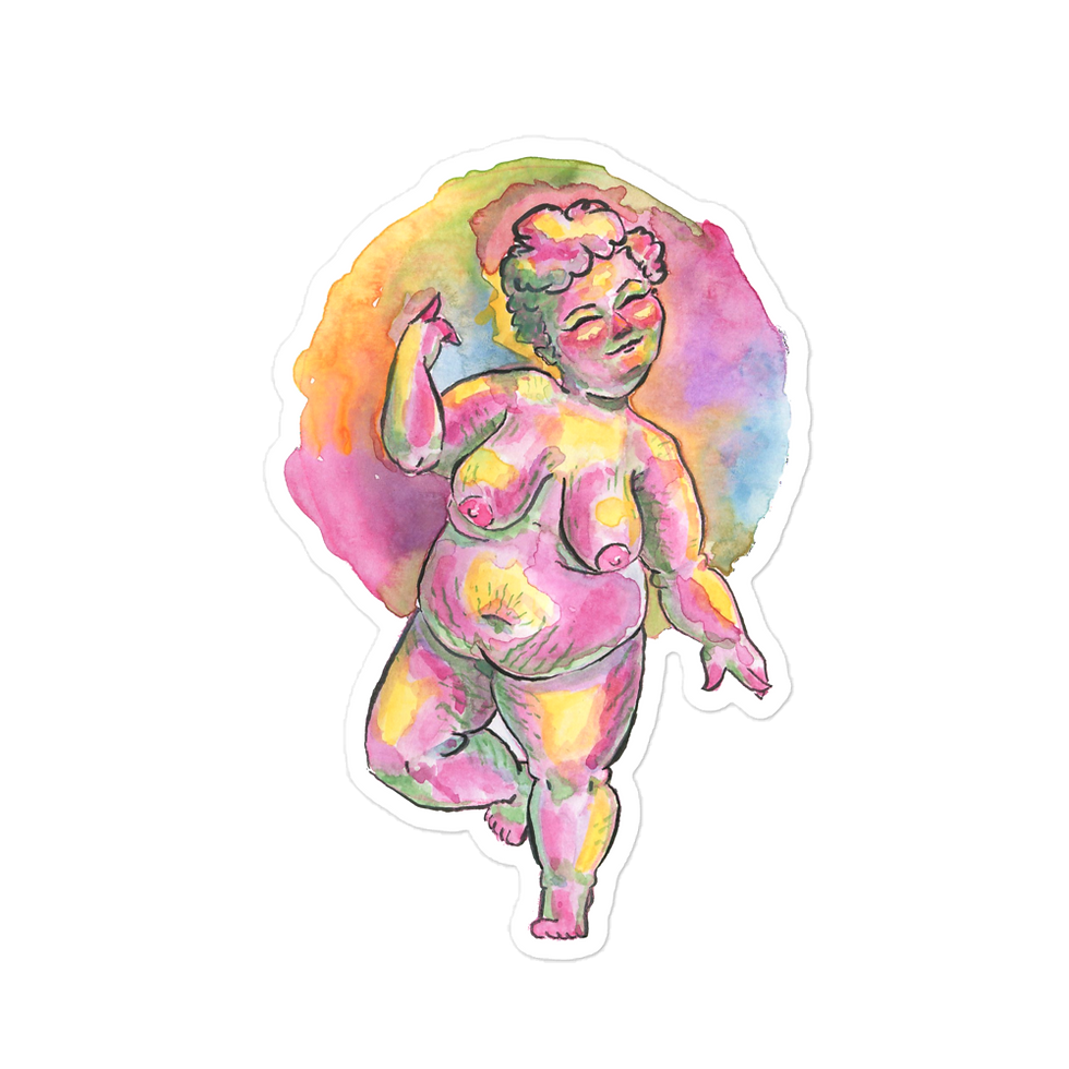 Thumbnail: Rainbow Nude 2 Stickers