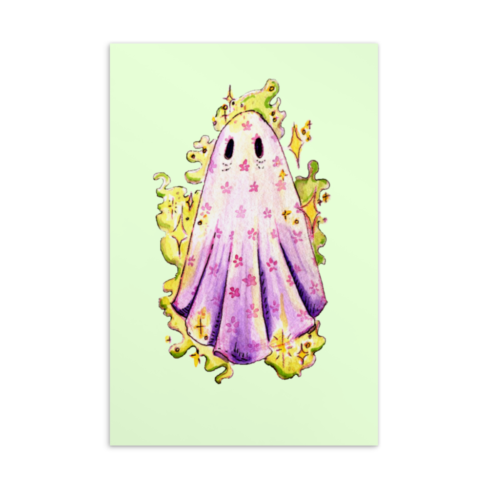 4x6 Flower Ghost Print