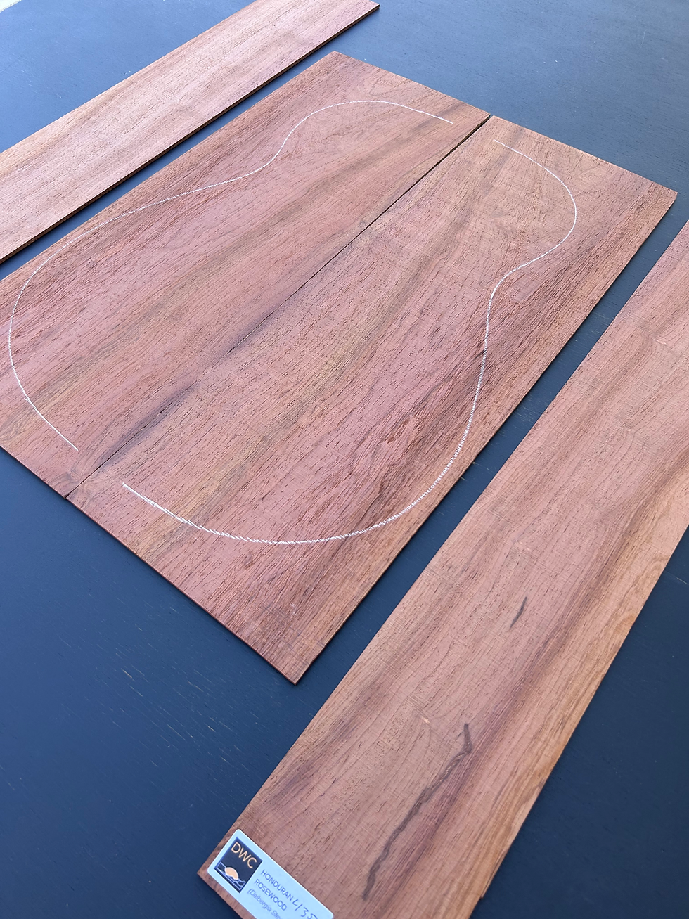 Thumbnail: Honduran Rosewood back and sides SKU 435