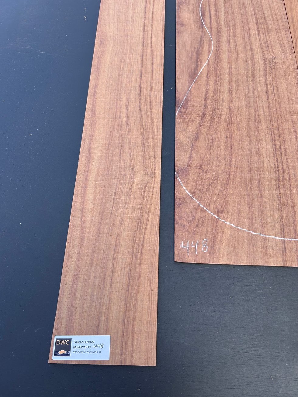 Thumbnail: Panamanian Rosewood back and sides SKU 448