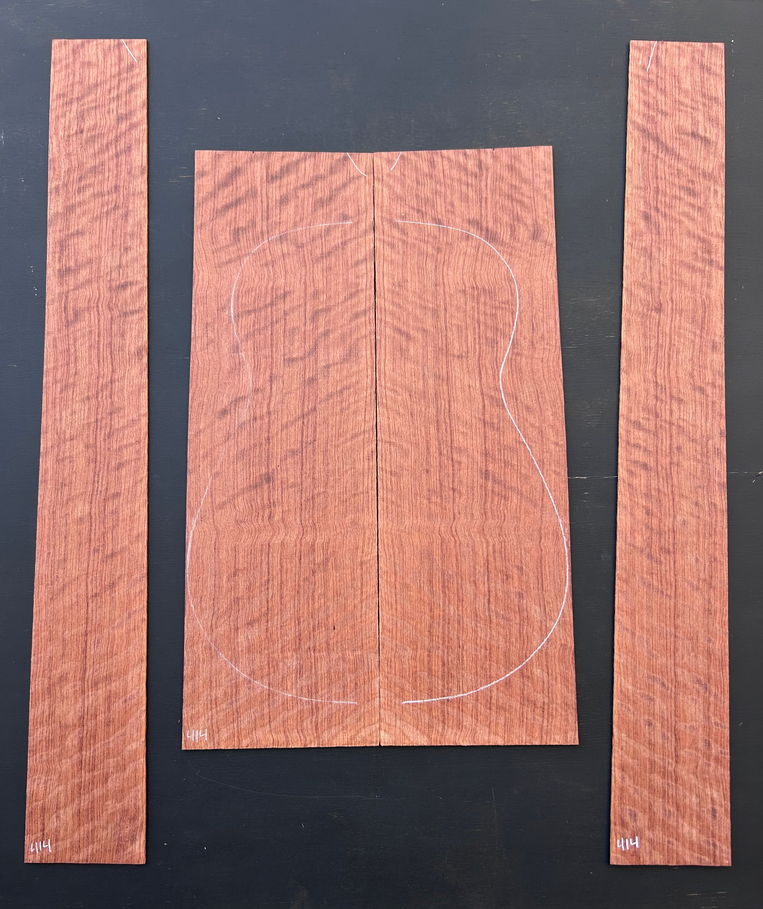 Waterfall Bubinga back and sides SKU 414