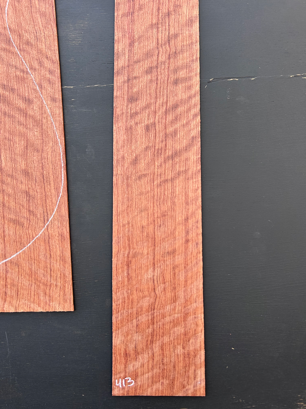 Thumbnail: Waterfall Bubinga back and sides SKU 413