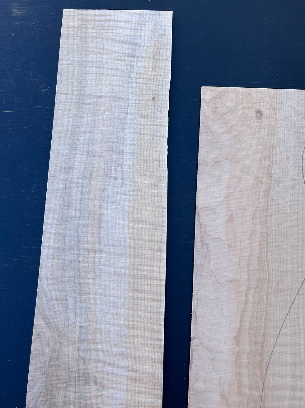 Thumbnail: Big Leaf Flamed Maple back and sides SKU 423