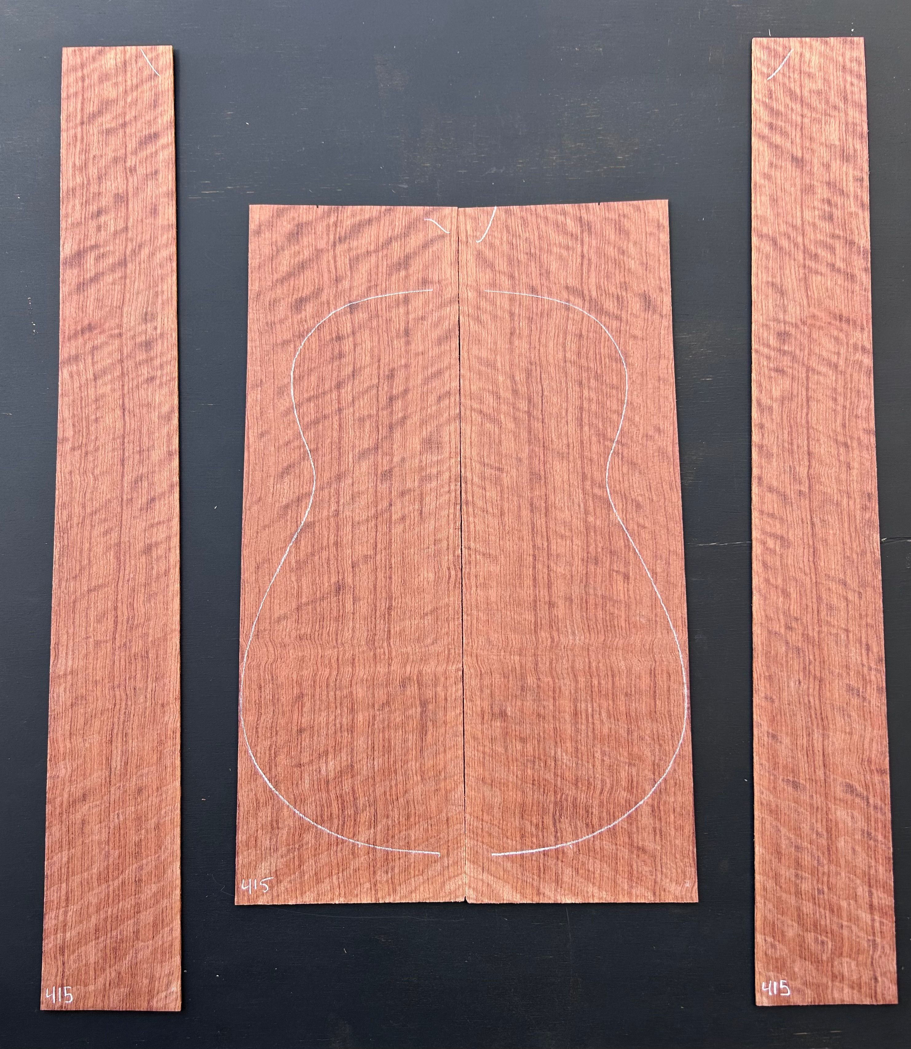 Waterfall Bubinga back and sides SKU 415
