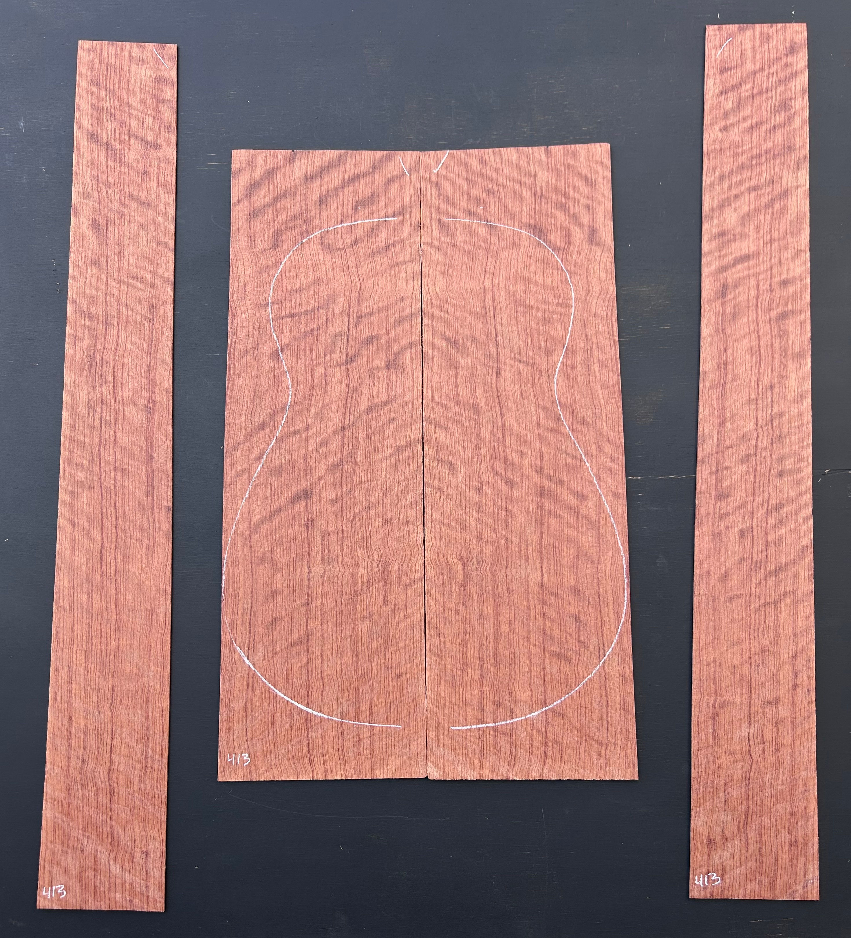 Waterfall Bubinga back and sides SKU 413