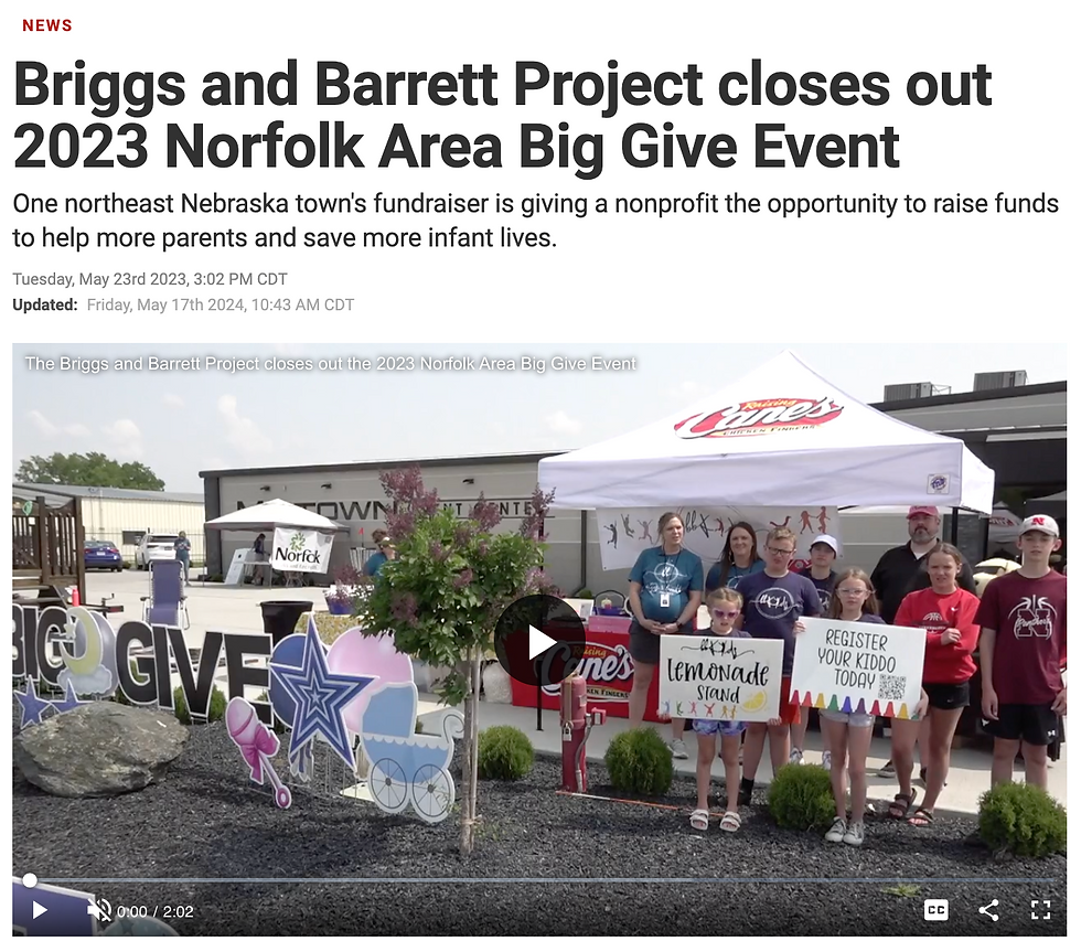 Screen capture of news article