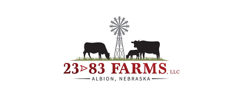 Farm home grown all natural grass fed beef farmer logo designer Nebraska