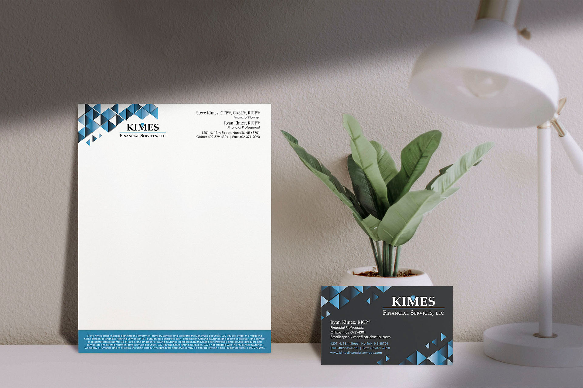 consistent brand designer letterhead business cards