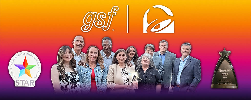 GSF Earns Top Food Safety and Quality Honor at Taco Bell’s STAR Awards