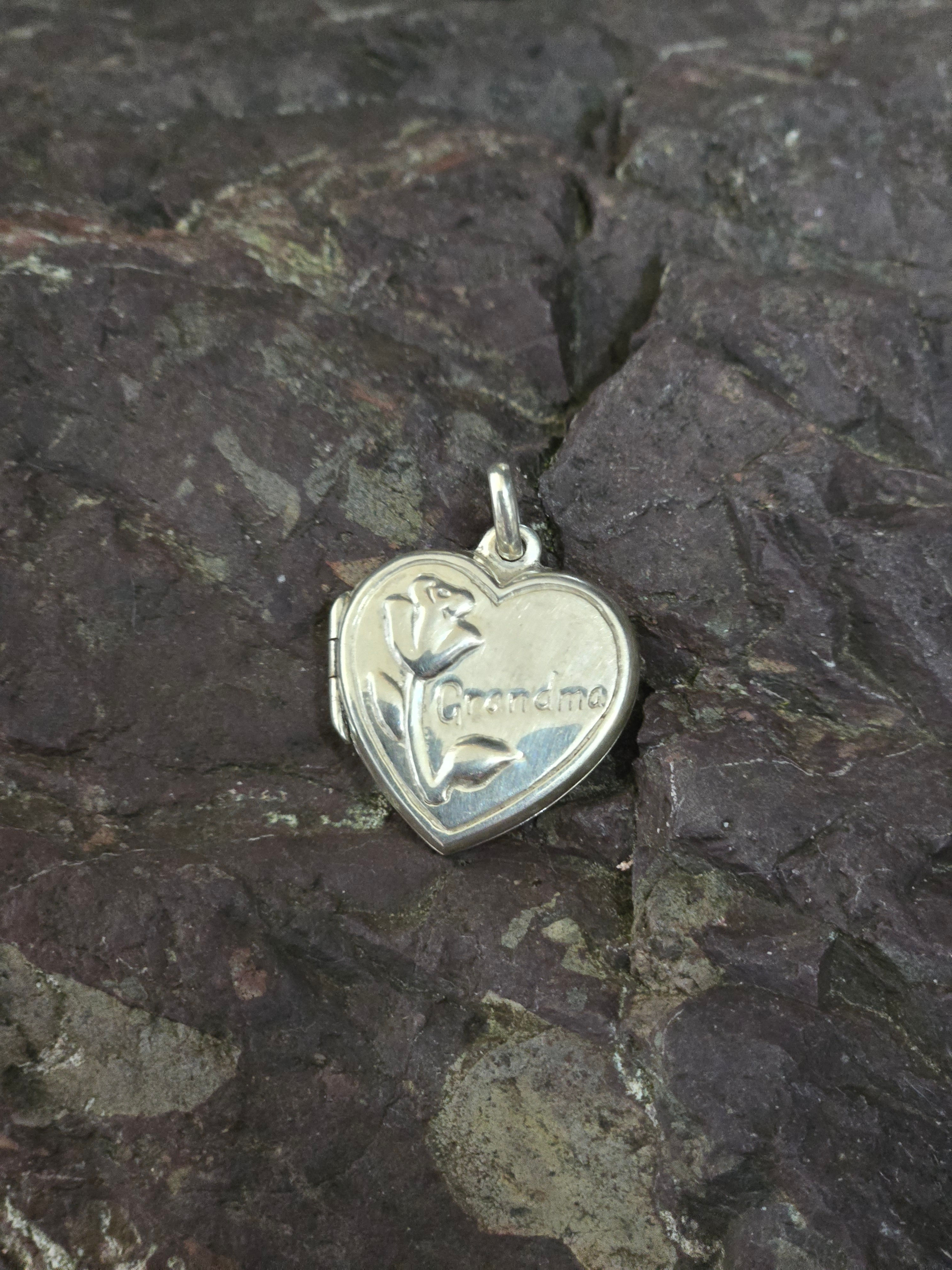 Grandma Locket, Sterling Silver