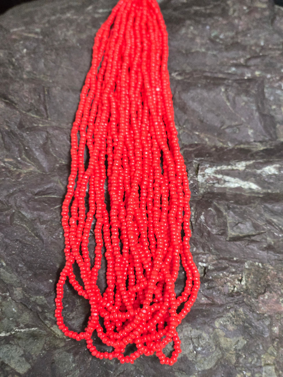 11 /0 Charlotte Red Opaque Czech Glass true-cut seed Beads