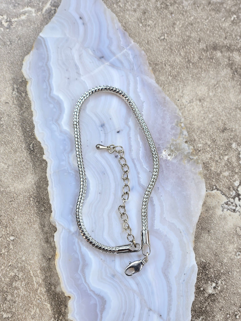 7.5" Snake Chain Bracelet , With Extender