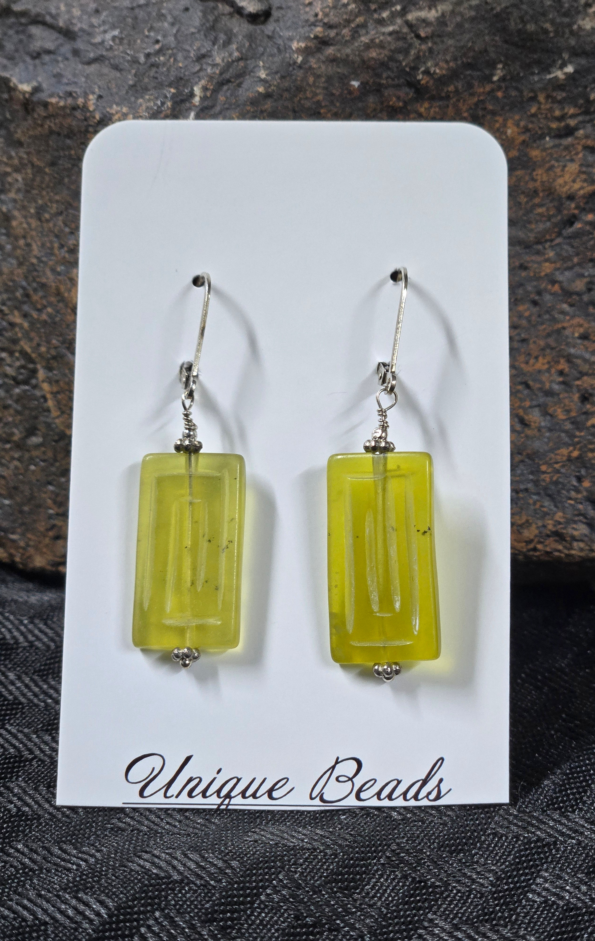 Serpentine Carved & Sterling Silver