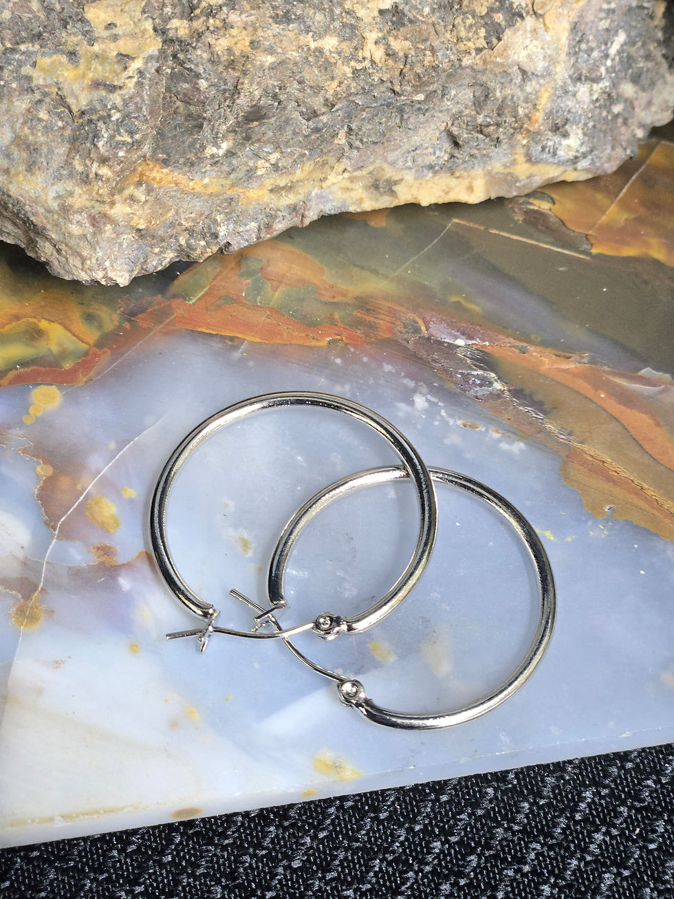 Hoop Earring, With Latch Back