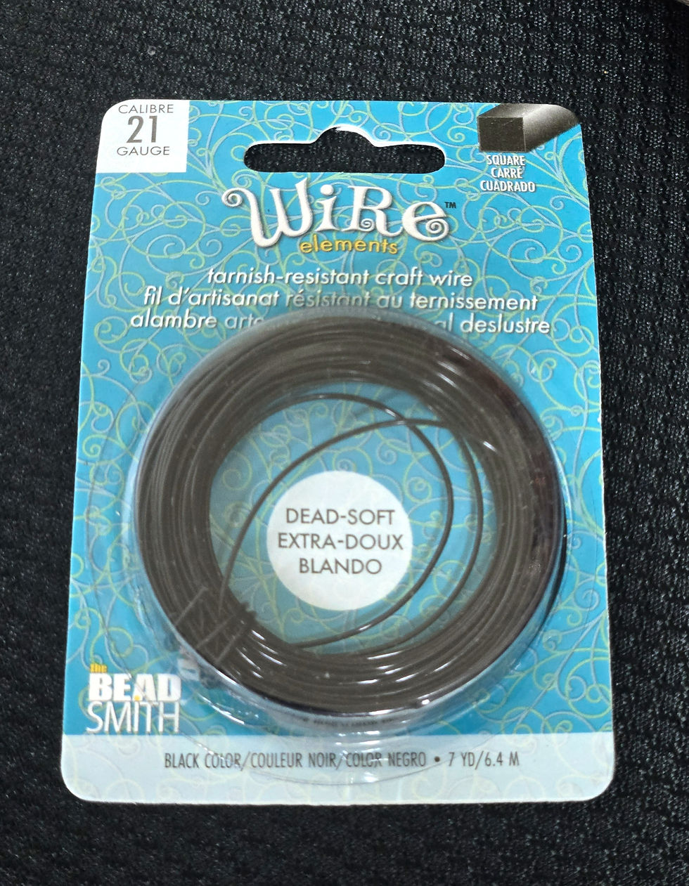 21 Gauge Black Square Wire ( Dead Soft)