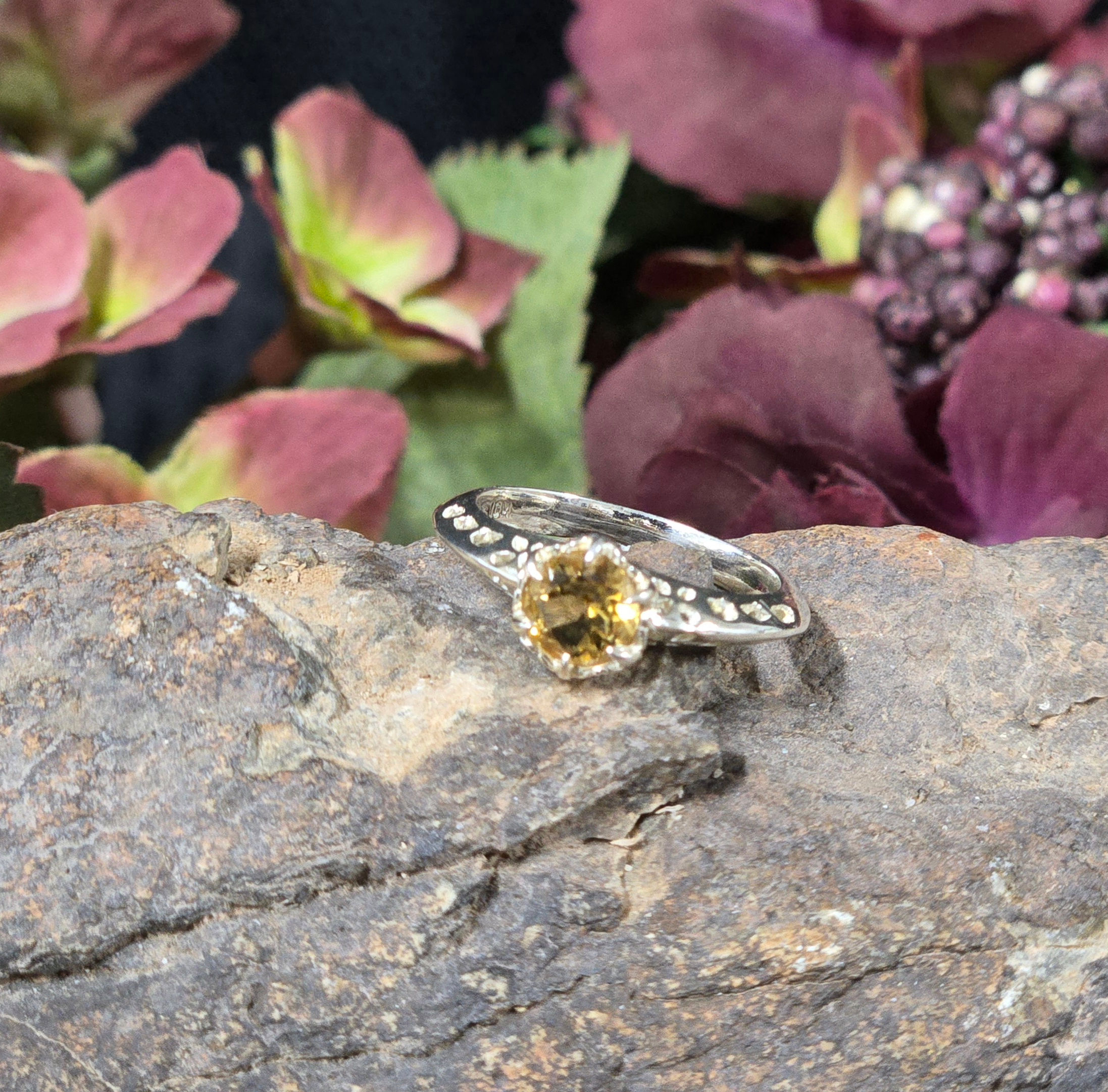 Size 7 Citrine & Sterling Silver