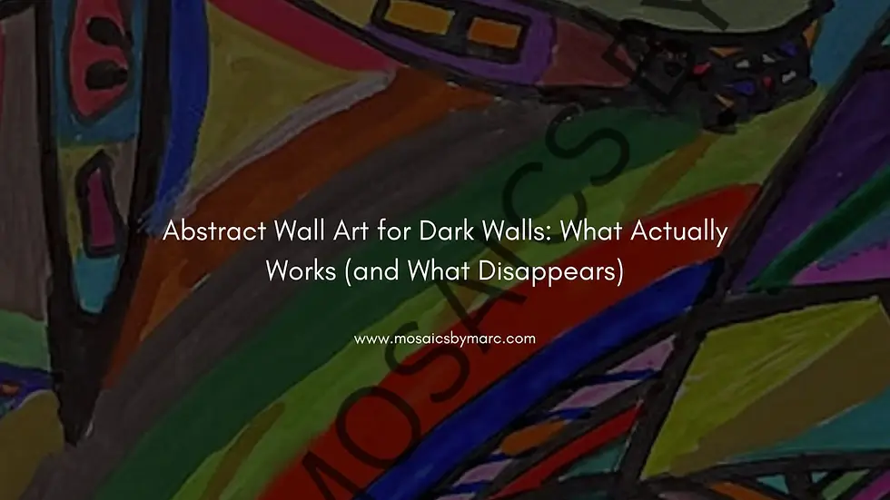 Dark walls change every rule about choosing art. Here's what color, scale, and format actually work on navy, charcoal, dark green, and black walls.