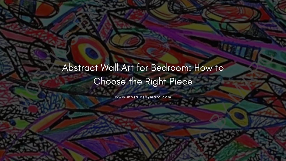 Abstract Wall Art for Bedroom: How to Choose the Right Piece