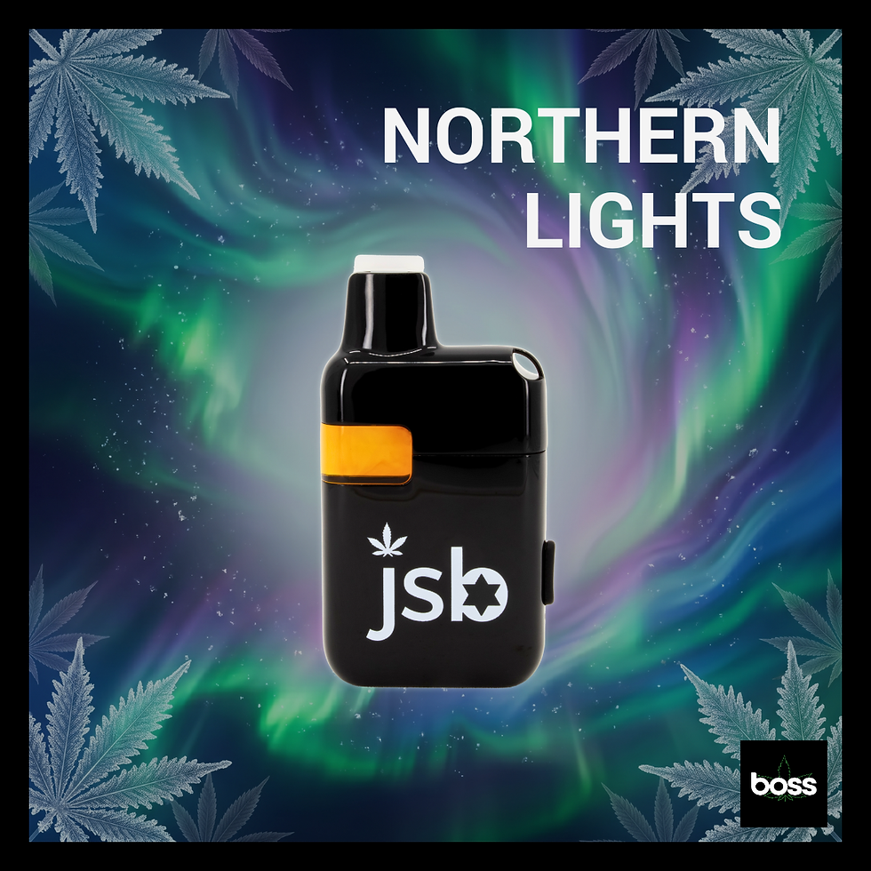 Cannabis flower, Northern Lights, an Indica