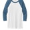 Thumbnail: BELLA+CANVAS Unisex 3/4-Sleeve Baseball Tee BC3200
