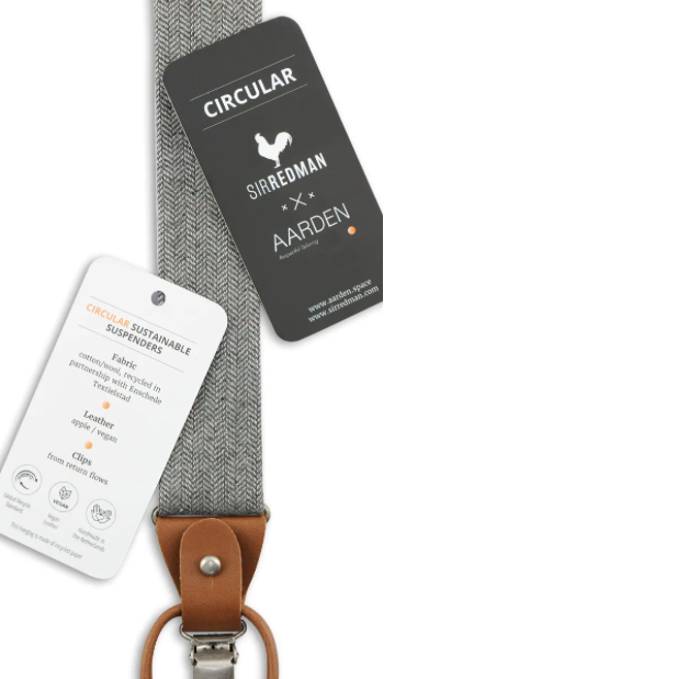 Miniature : Bretelles gris clair en matiériaux recyclés