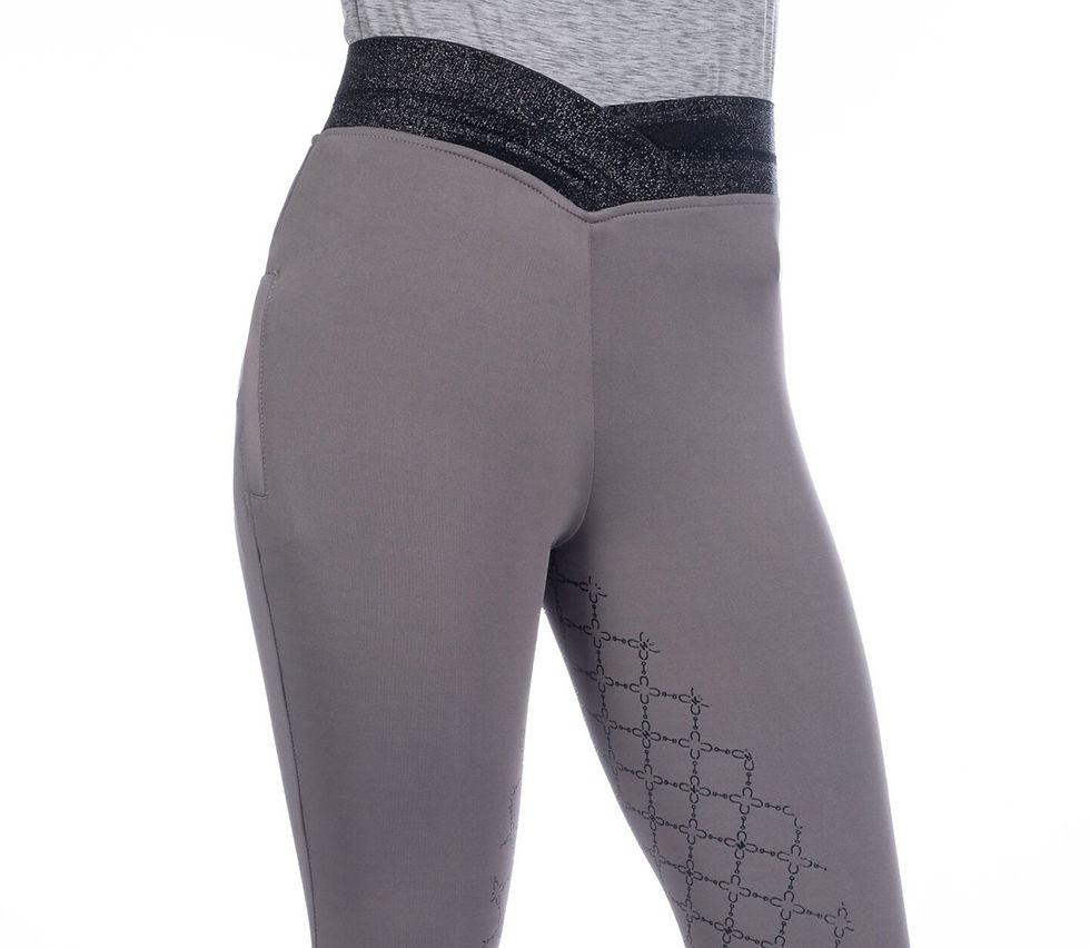 Miniaturbild: HKM Kinder Reithose/Reitlegging RUBY Silikon-Vollbesatz