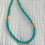 Miniature : Collier turquoise goutte