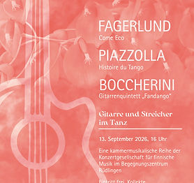 Konzertflyer Gitarre & Streicher im Tanz 13.09.26