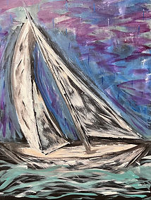 Kevin Kerr | Twilight Sail | Acrylic | UNITED STATES OF AMERICA
