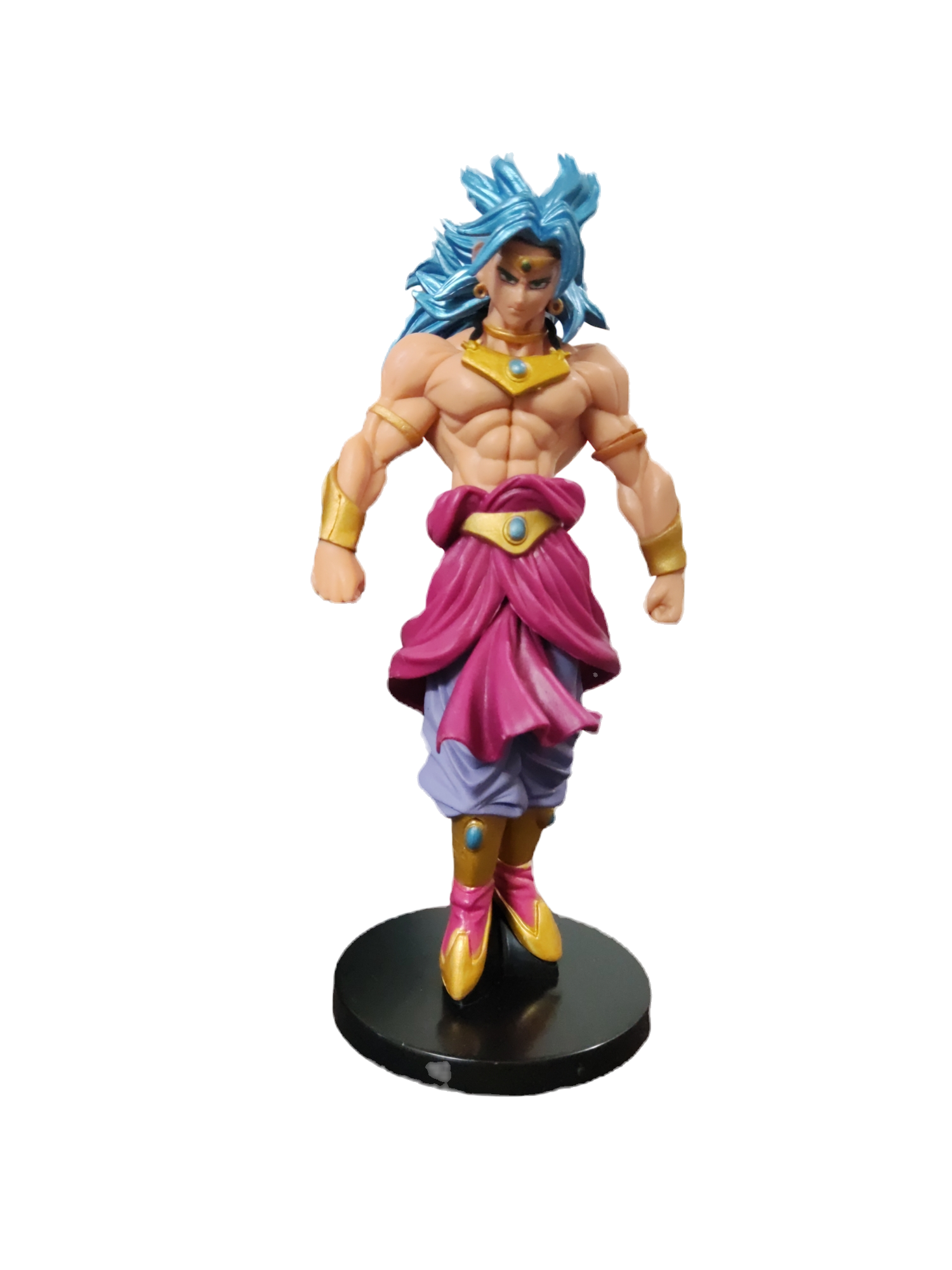 DBZ Super Saiyan Broly Blue Hair Edition Action Figure Model 20 Cms