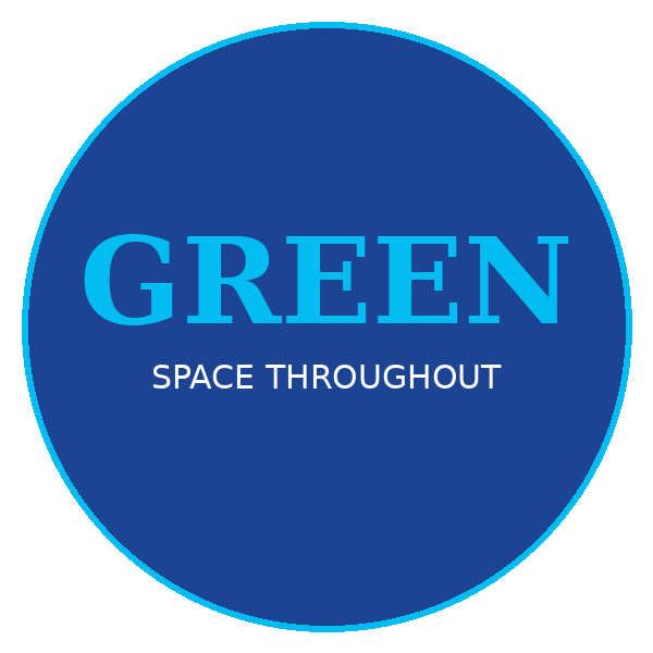 Broadlands has green space throughout